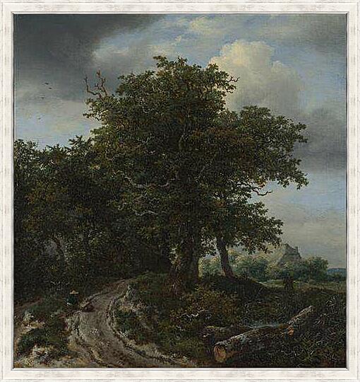Картина - A Road winding between Trees towards a Distant Cottage
