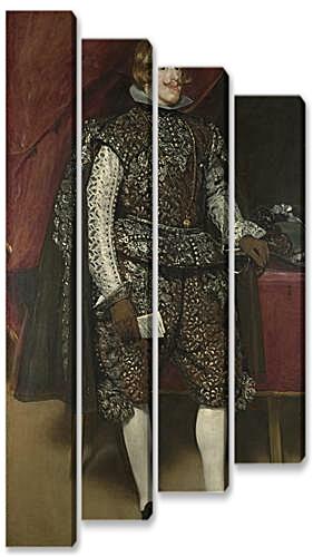 Модульная картина - Philip IV of Spain in Brown and Silver	
