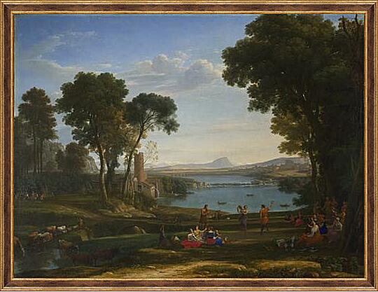 Картина - Landscape with the Marriage of Isaac and Rebecca
