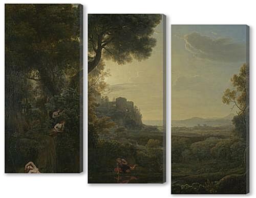 Модульная картина - Landscape with Narcissus and Echo

