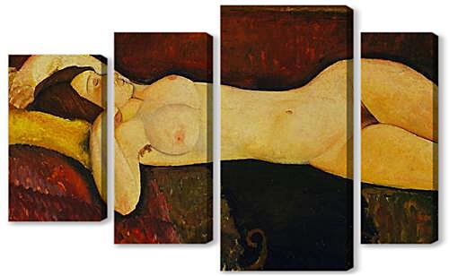 Модульная картина - Reclining Nude	
