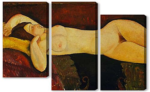 Модульная картина - Reclining Nude	
