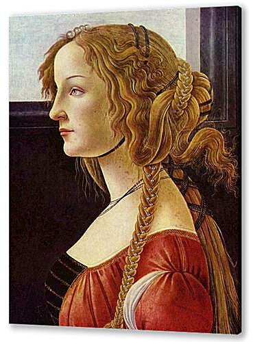 Картина маслом - Portrait of the Simonetta Vespucci	
