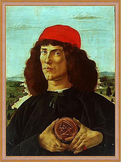 Картина - Portrait of a Man with the Medal of Cosimo de Medici the Elder	
