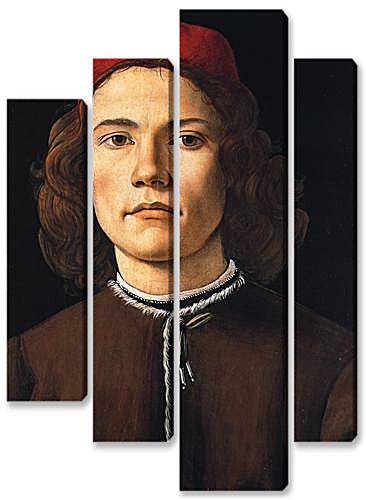 Модульная картина - Portrait of a young man	
