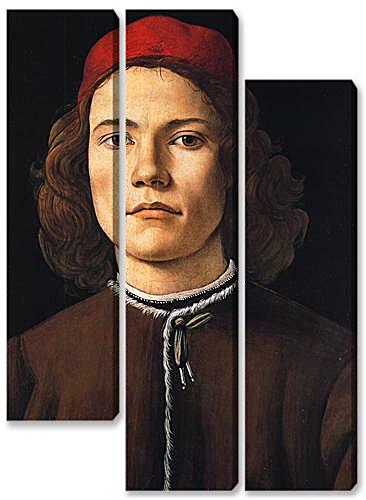 Модульная картина - Portrait of a young man	
