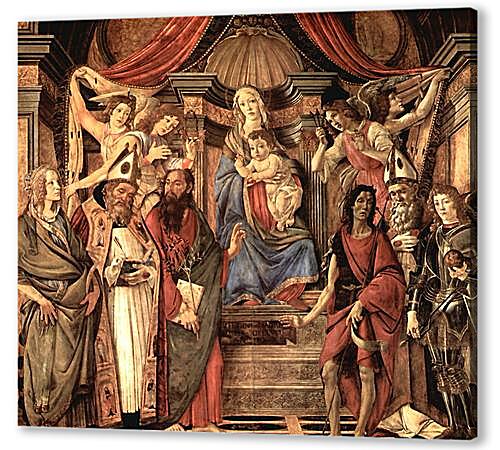 Постер (плакат) - Altar table, main board Throne end of Madonna