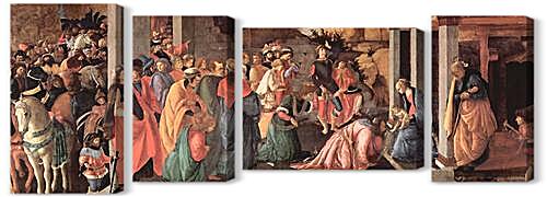 Модульная картина - Adoration of the holy three kings	
