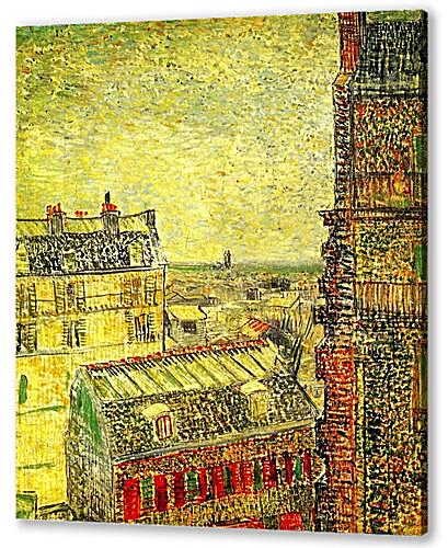 Картина маслом - View of Paris from Vincent s Room in the Rue Lepic
