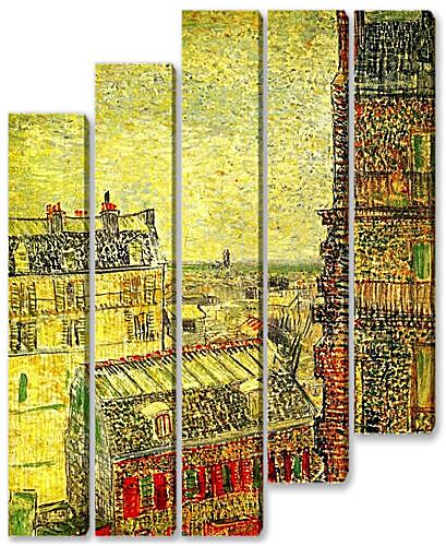 Модульная картина - View of Paris from Vincent s Room in the Rue Lepic
