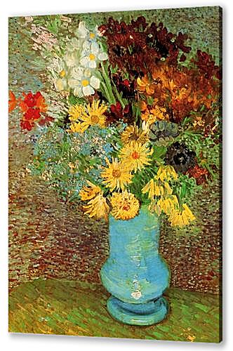 Картина маслом - Vase with Daisies and Anemones
