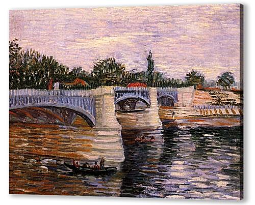 Картина маслом - The Seine with the Pont de la Grande Jette
