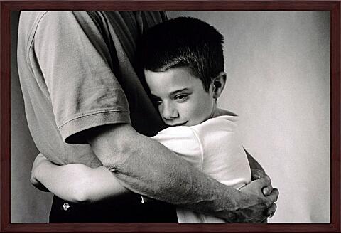 Картина - Сын обнимает отца