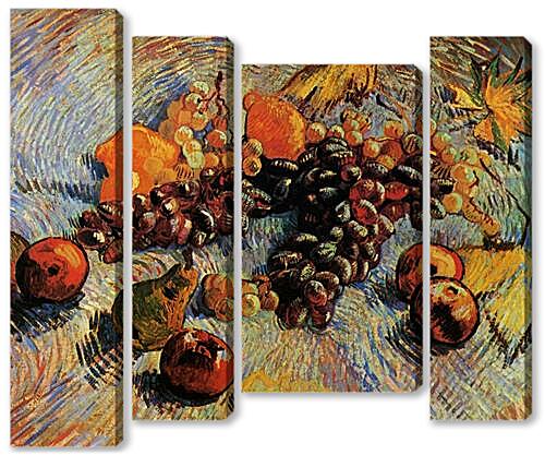 Модульная картина - Still Life with Apples, Pears, Lemons and Grapes
