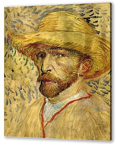 Картина маслом - Self-Portrait with Straw Hat 2
