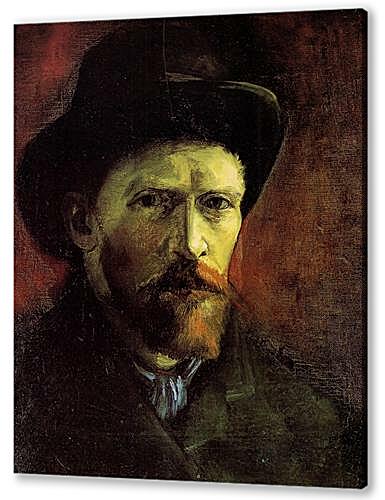 Картина маслом - Self-Portrait with Dark Felt Hat
