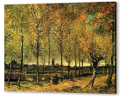 Картина маслом - Lane with Poplars
