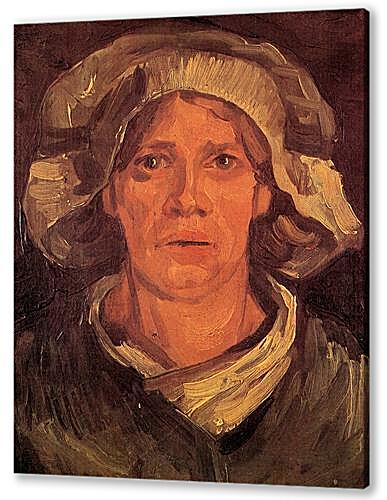 Постер (плакат) - Head of a Peasant Woman with White Cap 6
