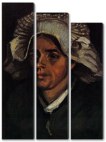 Модульная картина - Head of a Peasant Woman with White Cap 2
