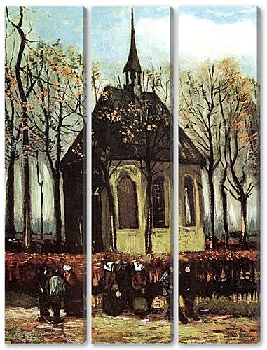 Модульная картина - Congregation Leaving the Reformed Church in Nuenen
