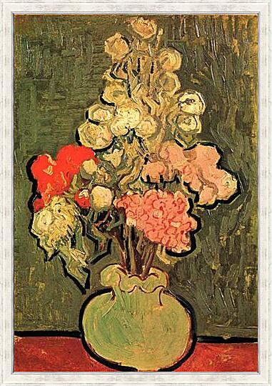 Картина - Still Life Vase with Rose-Mallows
