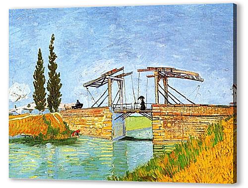 Картина маслом - The Langlois Bridge at Arles with Women Washing
