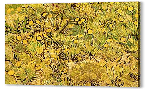 Картина маслом - A Field of Yellow Flowers
