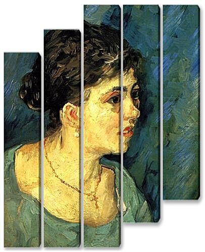 Модульная картина - Portrait of Woman in Blue
