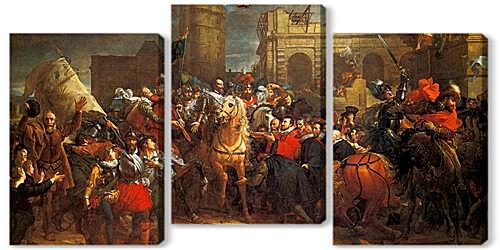 Модульная картина - Entry of Henri IV in Paris
