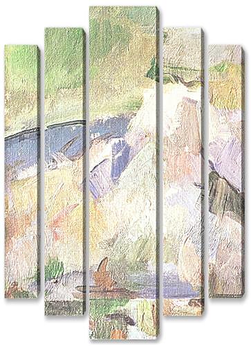 Модульная картина - La montagne Sainte-Victoire Detail (vers2)