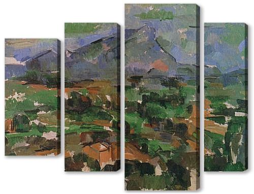 Модульная картина - La Montagne Sainte-Victoire (4)	
