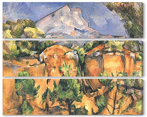 Модульная картина - Montagne Sainte-Victoire vue des Carrieres de Bibemus (vers)	

