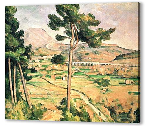 Картина маслом - La Montagne Sainte-Victoire, vue de Montbriand