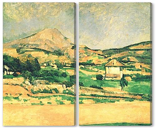 Модульная картина - Paysage de la montagne Sainte-Victoire	

