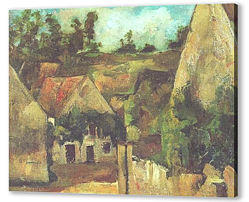Картина маслом - Carrefour de la rue Remy a Auvers-sur-Oise	
