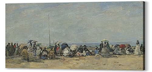 Картина маслом - Beach Scene, Trouville
