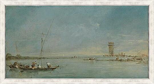 Картина - View of the Venetian Lagoon with the Tower of Malghera
