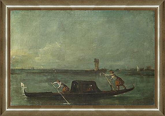 Картина - A Gondola on the Lagoon near Mestre

