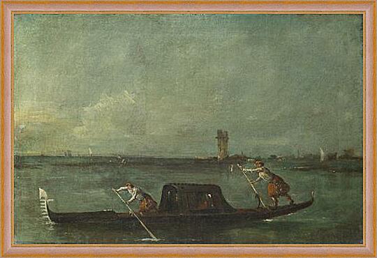 Картина - A Gondola on the Lagoon near Mestre
