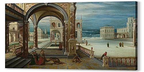 The Courtyard of a Renaissance Palace
