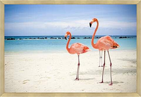 Картина - Розовый фламинго