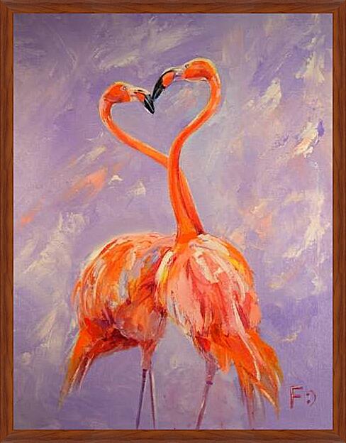 Картина - Два фламинго