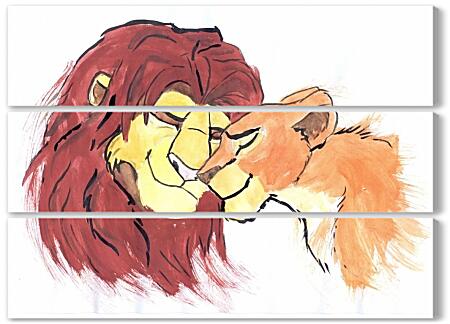 Модульная картина - Король лев