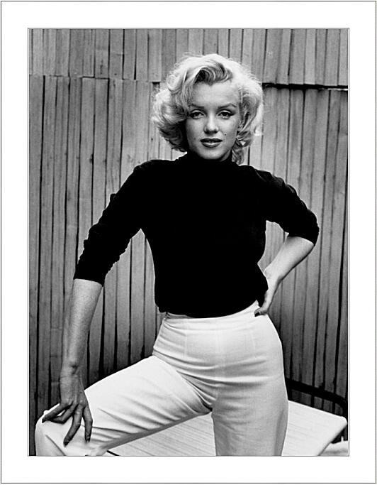Картина - Мерилин Монро в белых брюках  (Marilyn Monroe)