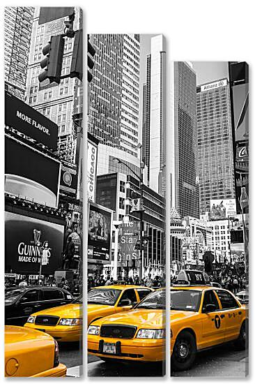 Модульная картина - Такси Нью-Йорка