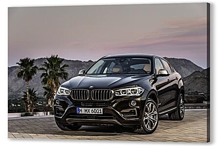 Постер (плакат) - Черный BMW X6 (БМВ)
