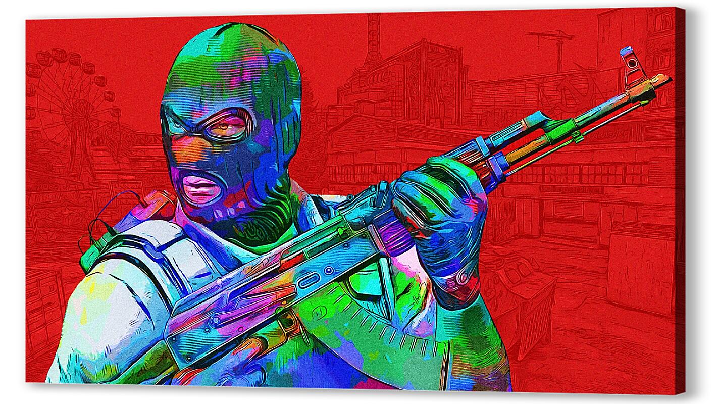 Постер CS GO Red артикул 01-162