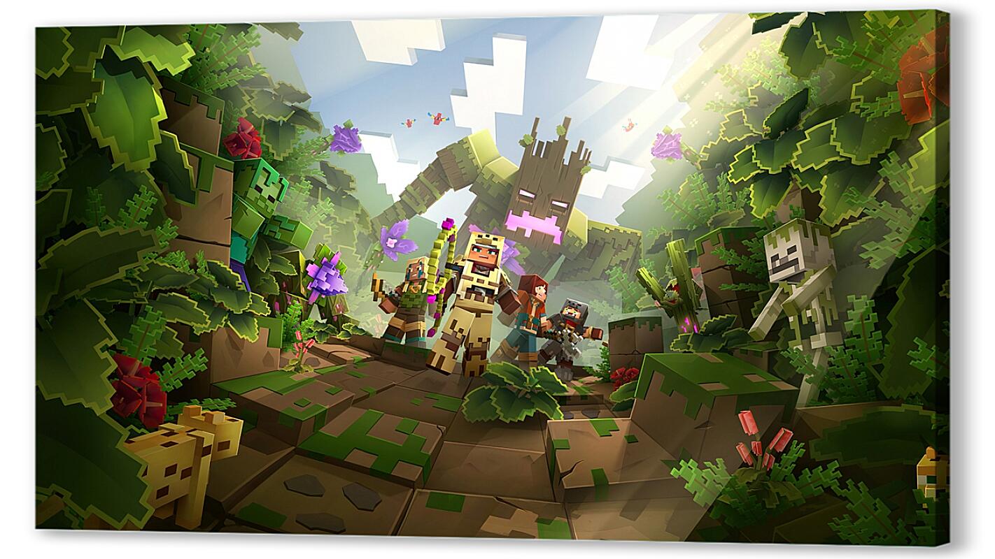 Постер (плакат) Minecraft Dungeons артикул 01-281