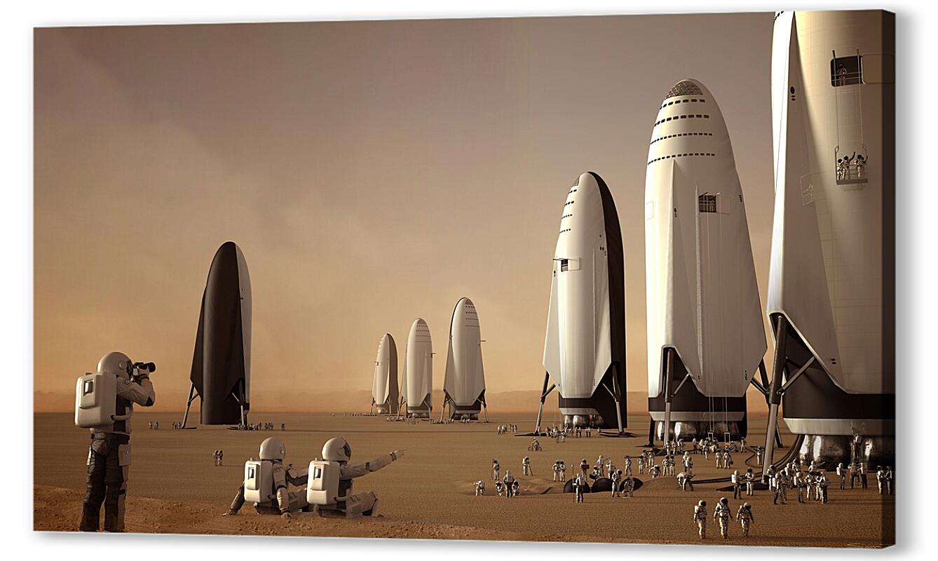 Постер (плакат) Starship SpaceX артикул 01-283