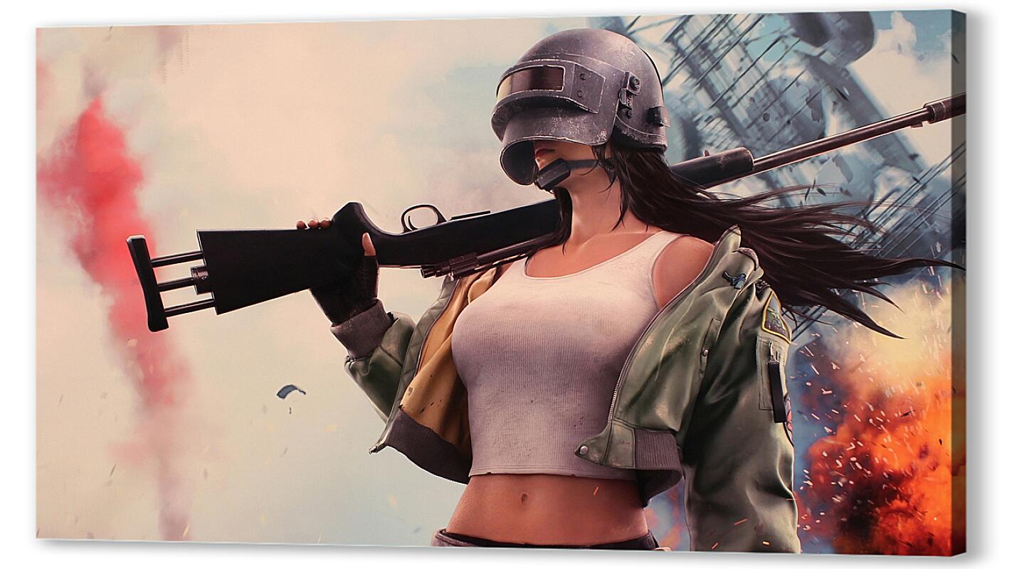 Постер Девушка в PUBG артикул 01-290